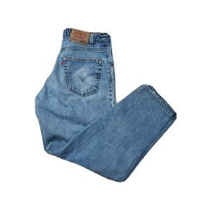 VTG Levis 520 36x30 Special Reserve Loose Fit Tapered Leg Denim Jeans Pants USA
